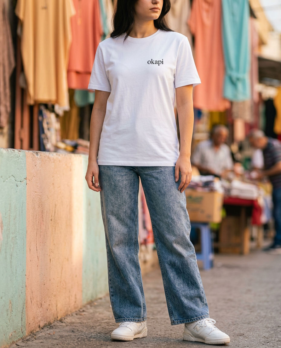 Okapi White Striped Legacy T-Shirt