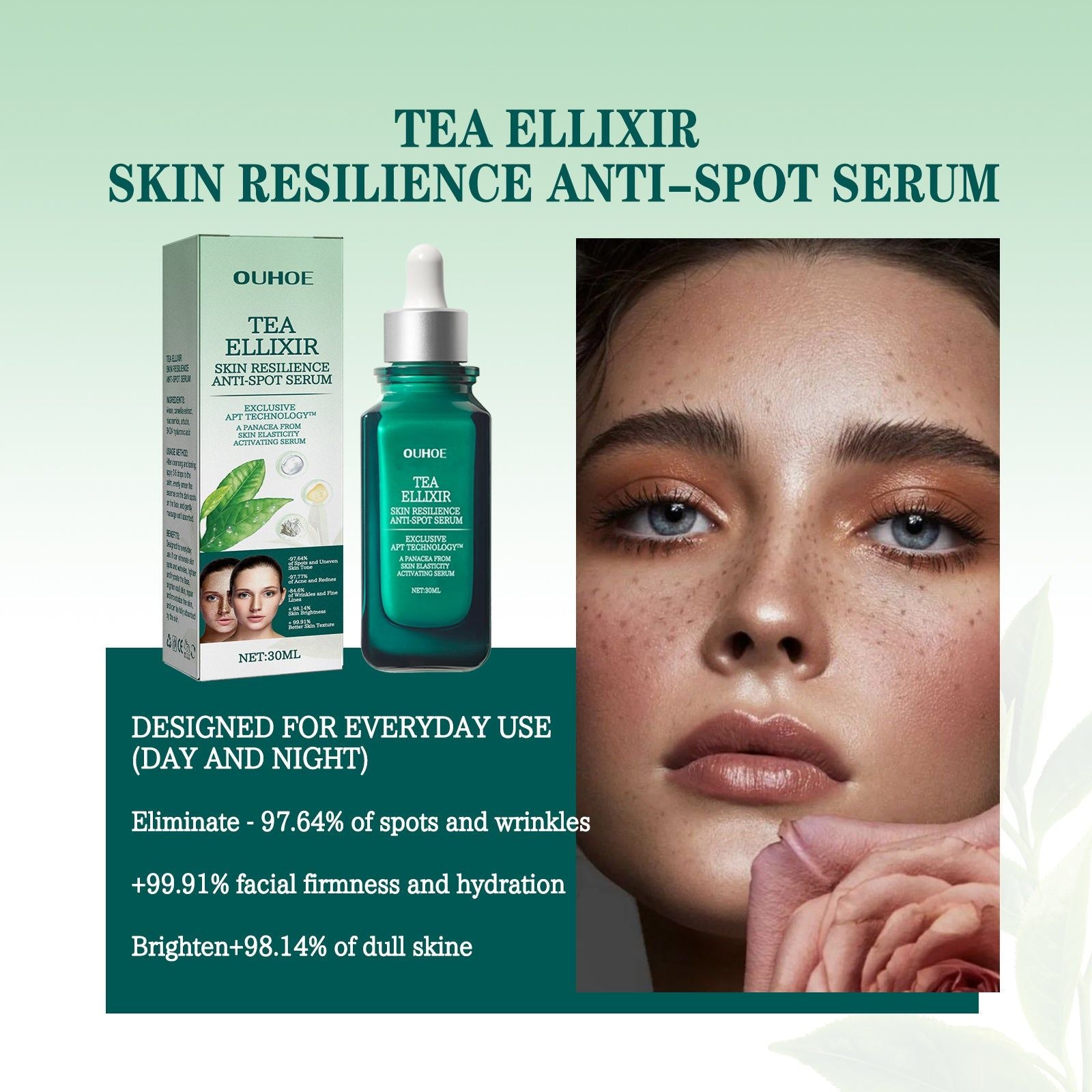 Brightening Blemish Essence Remove Spots Wrinkles Lighten Dull Skin Repair Moisturize ,30ml