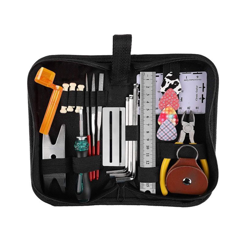 26PCS Guitar Repair Tool Kit Maintenance Cleaning Tool Kit Accessories Kit