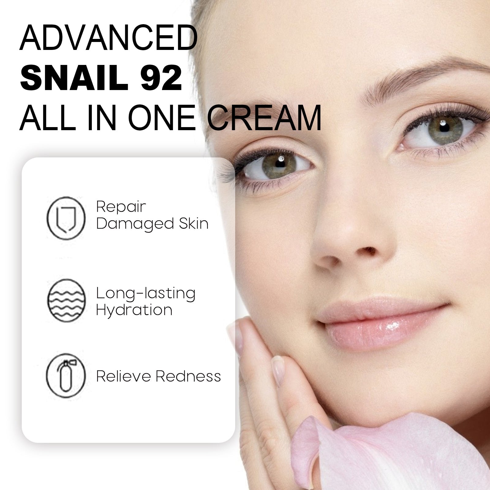 Advanced Snail Cream, Facial Care, Anti-Aging, Moisturizing, Brightening, Firming, Collagen Boost ,30g