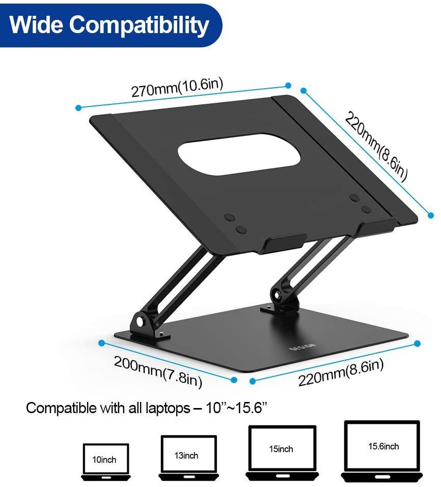 Laptop Stand Foldable Aluminum Laptop Holder Riser For MacBook Notebook Computer Tablet