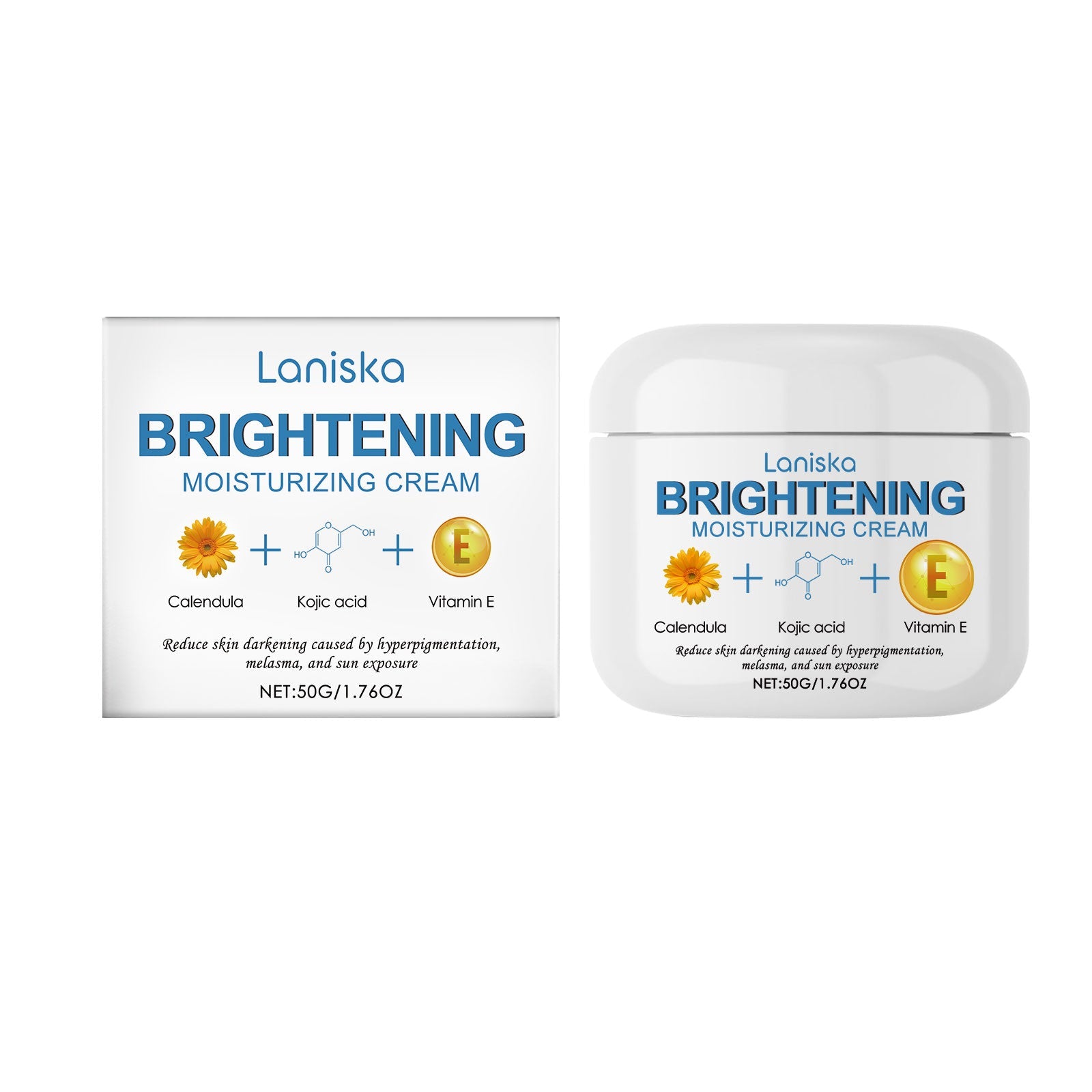 Brightening Facial Moisturizer, Hydrating, Gentle Daily Skin Care, Reduce Dark Spots ,50g