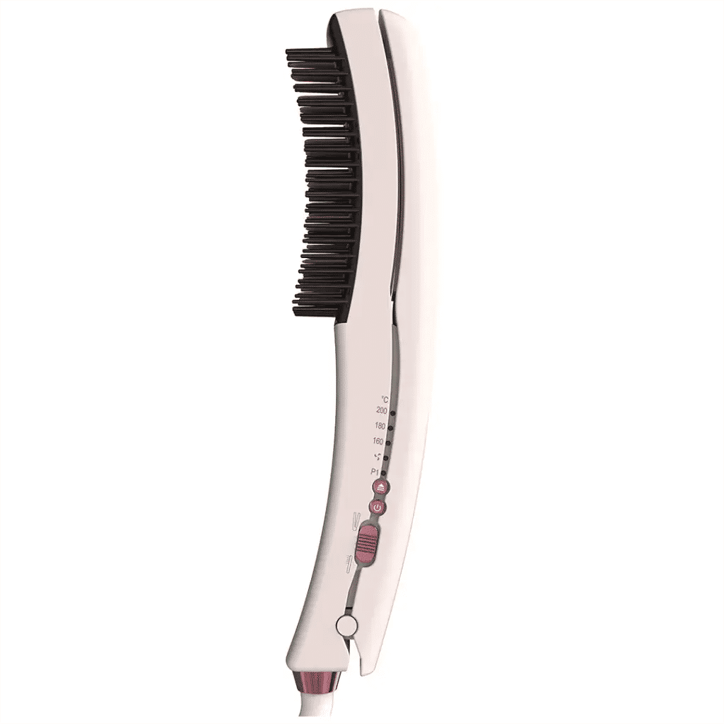 Porodo Dual-Mode Hair Straightening Brush with Detachable Comb