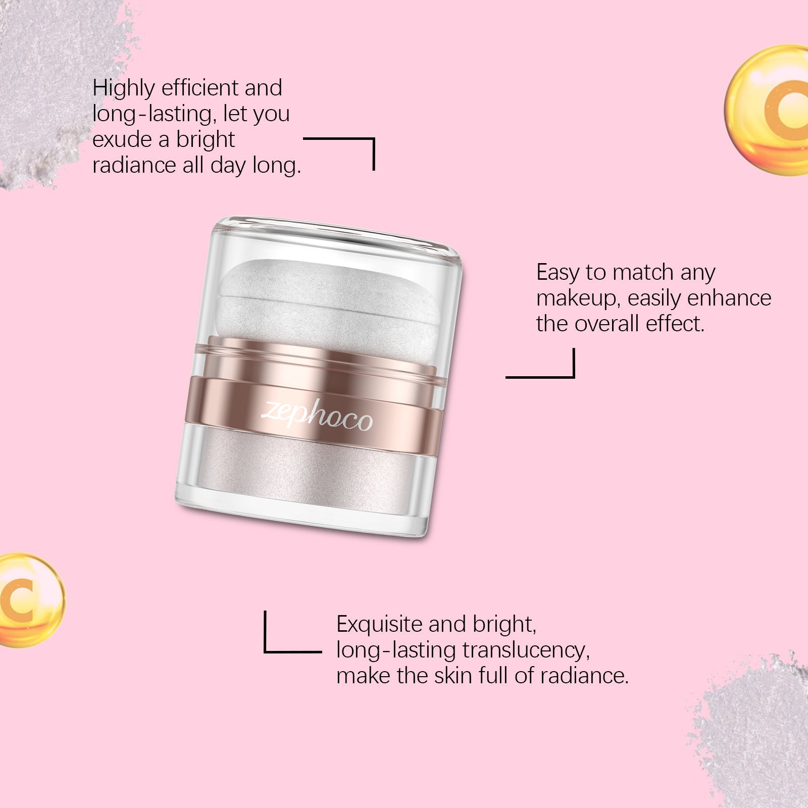 Body Highlighter, Brighten Skin, Long-lasting Glow, Collarbone & Shoulder Shine ,3g