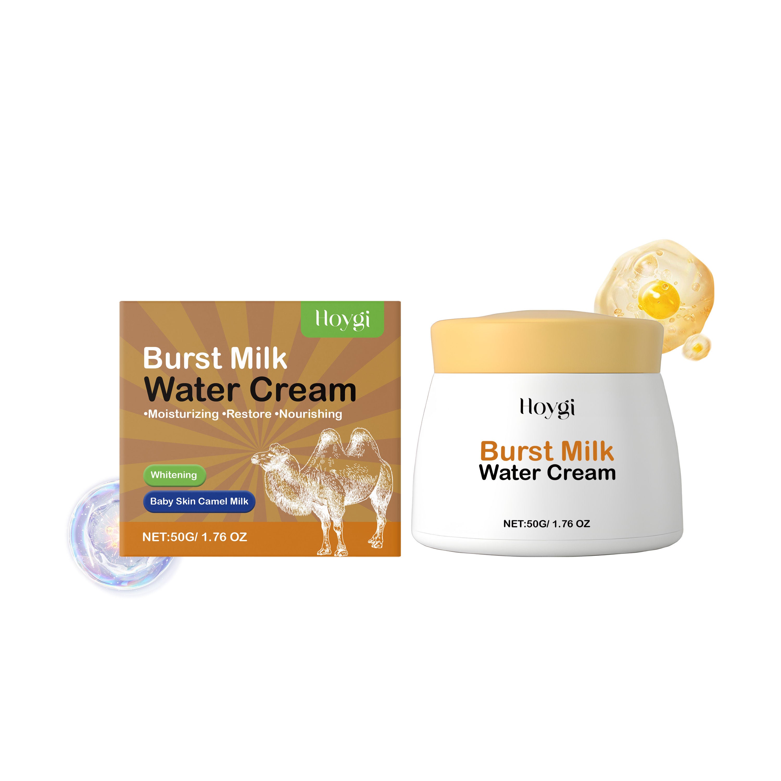 Camel Milk Facial Care Moisturizer, Deep Hydrating, Nourishing Skin Daily ,50g