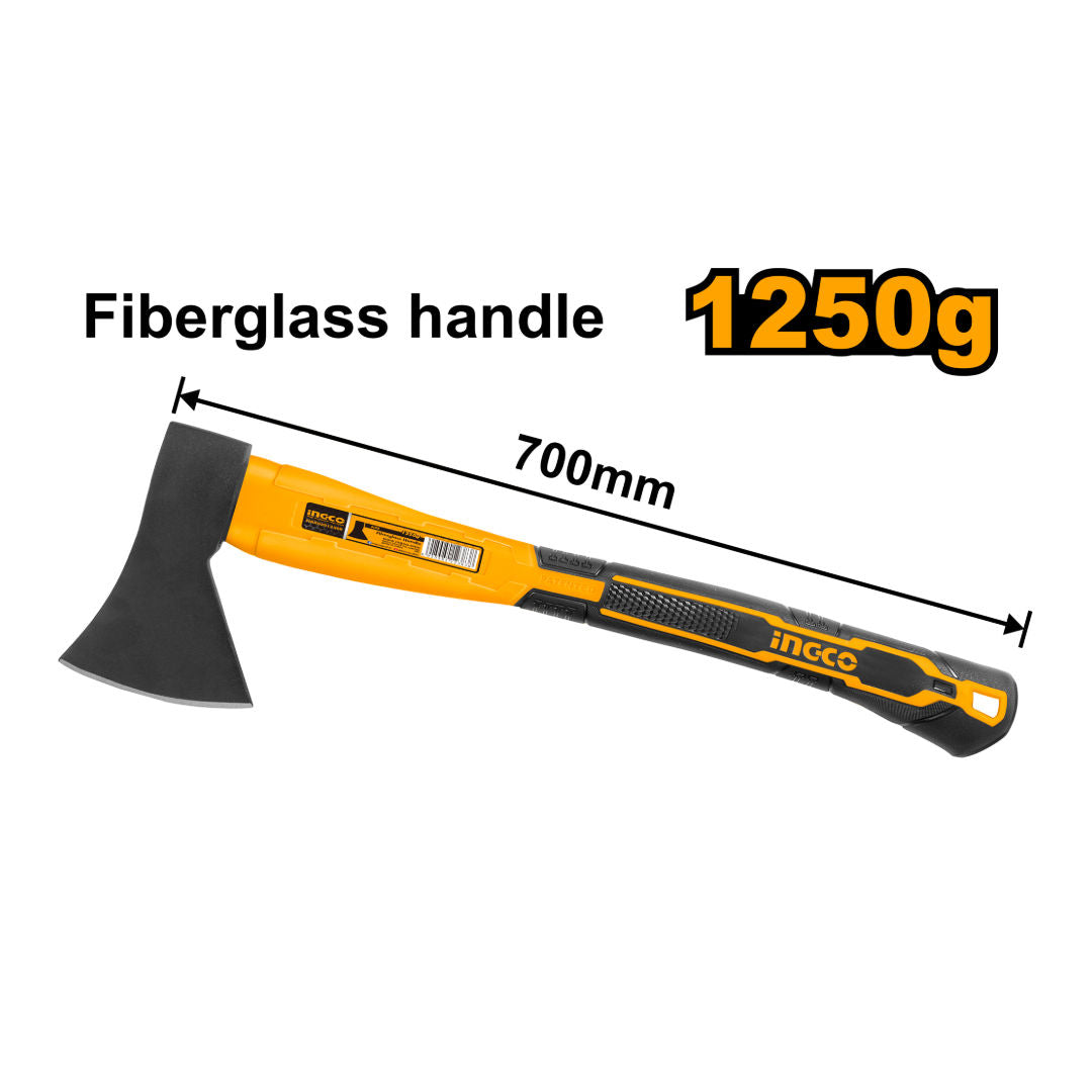 INGCO Axe, 1250G Forged Carbon Steel Head