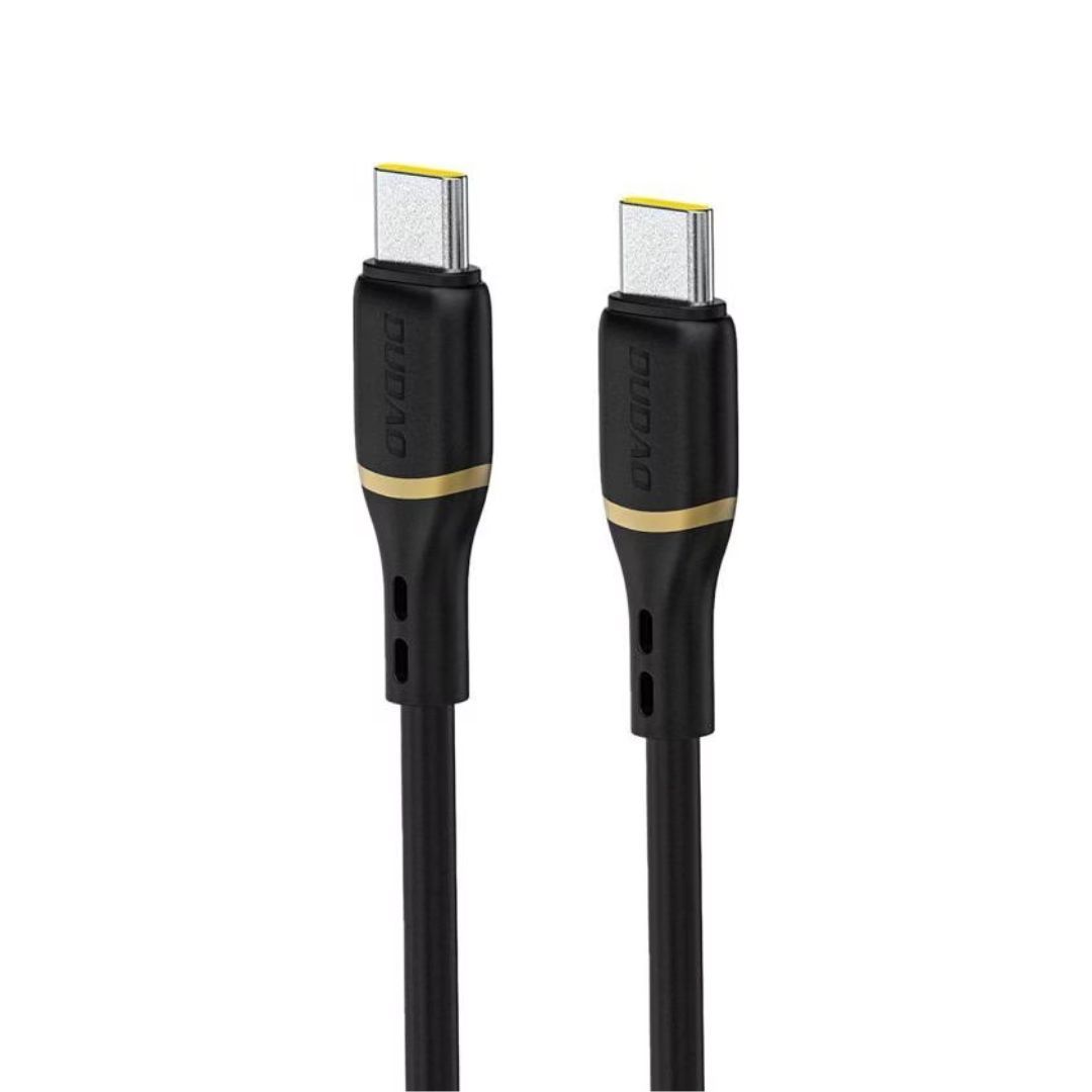 DUDAO L25C-1MB Liquid Silicon Cable USB-C to USB-C 60W, 1m, Black