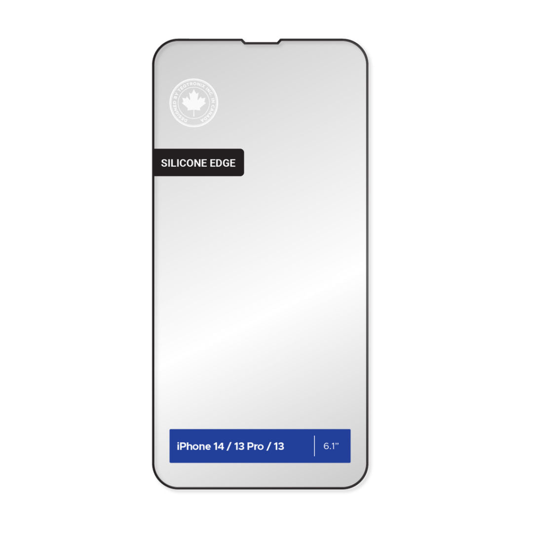 Levelo Anti-Static Clear Silicone Edge Tempered Screen Protector For iPhone, Anti Scratc