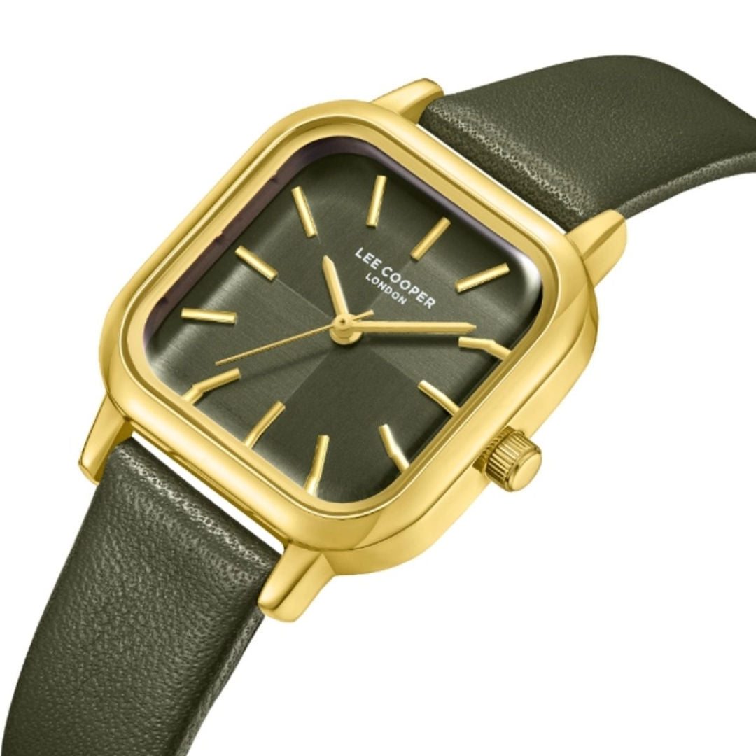 Lee Cooper Women's Analog Dark Green Dial Watch, LC08152.177