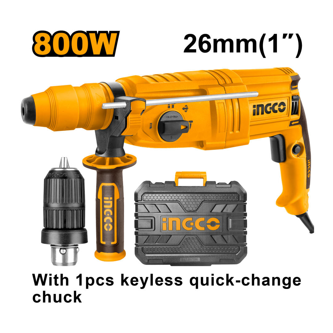 INGCO SDS-Plus Rotary Hammer, 800W