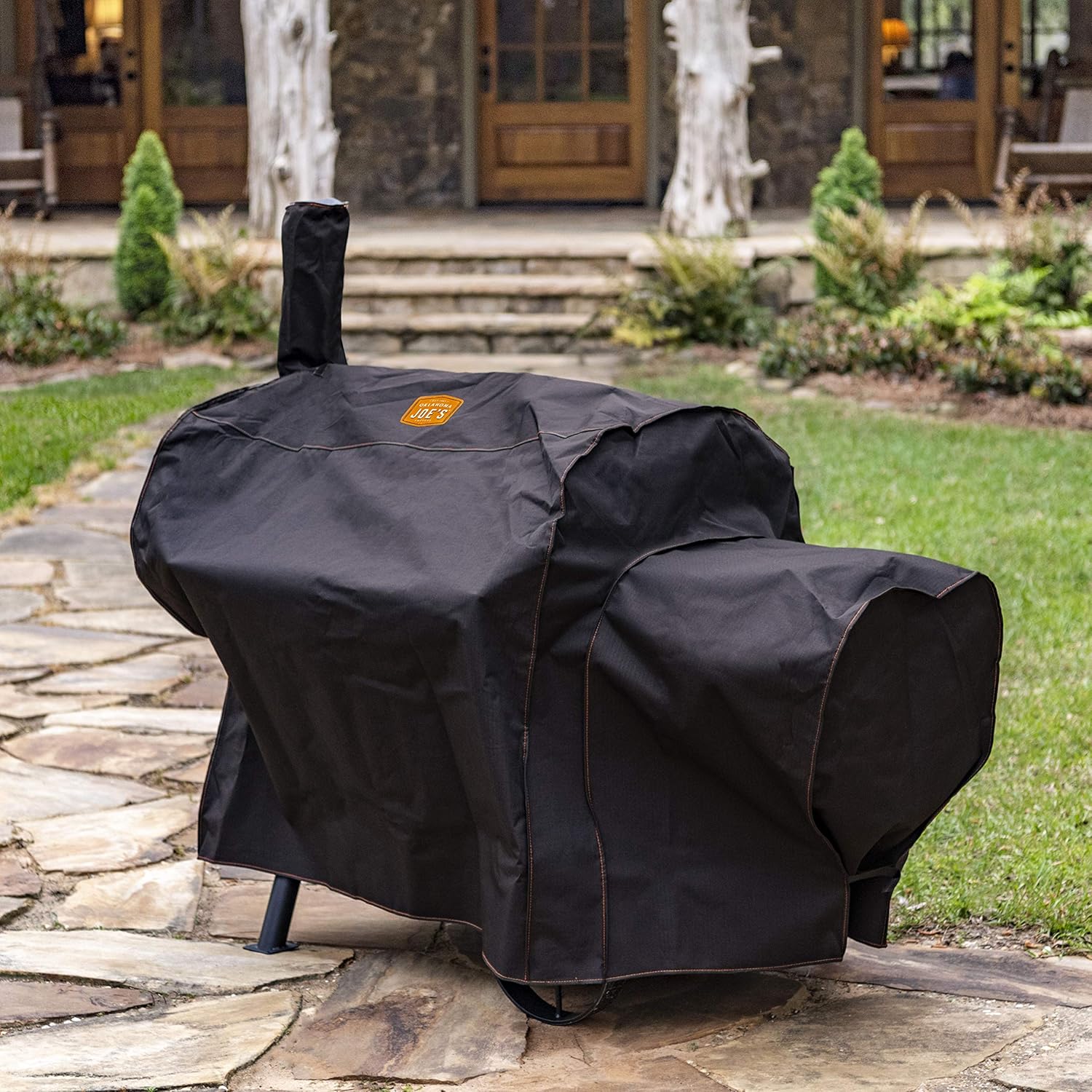 Char-Broil Oklahoma Joe's Black Grill Cover for Oklahoma Joe's Longhorn Offset Smoker, 9726786P04