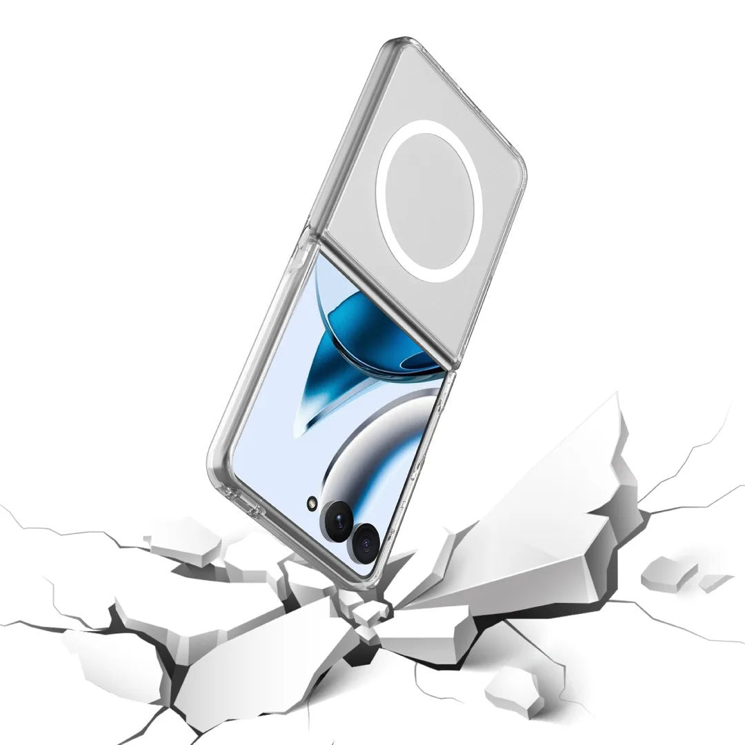 Blupebble Samsung Galaxy Flip 8 Crystal Guard Case, Clear