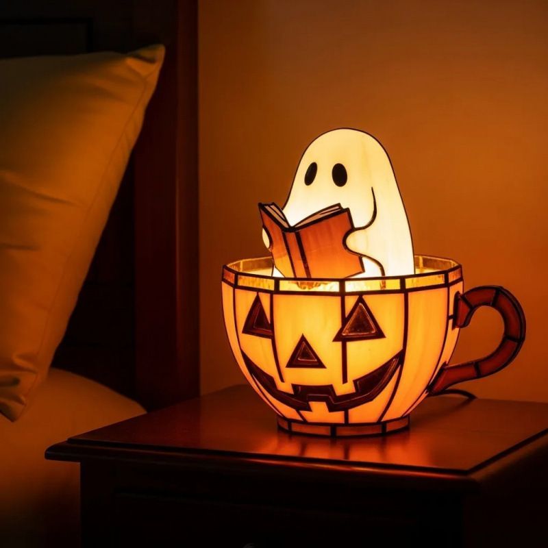 Halloween Ghost Pumpkin Cup LED Night Light