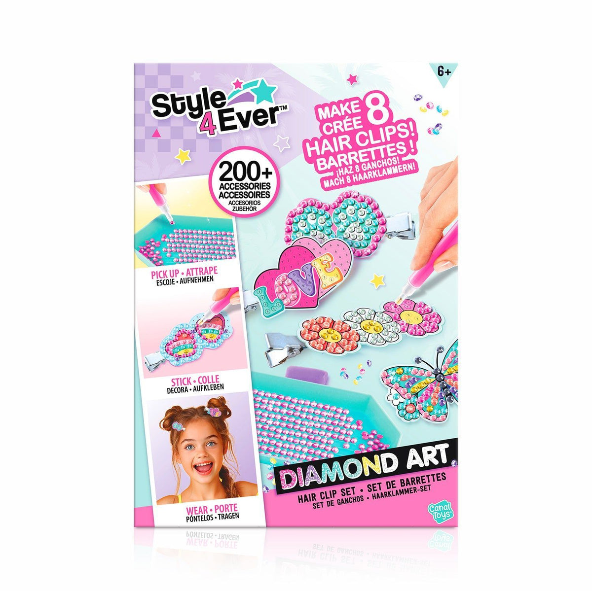 Diamond Art Hair clip set