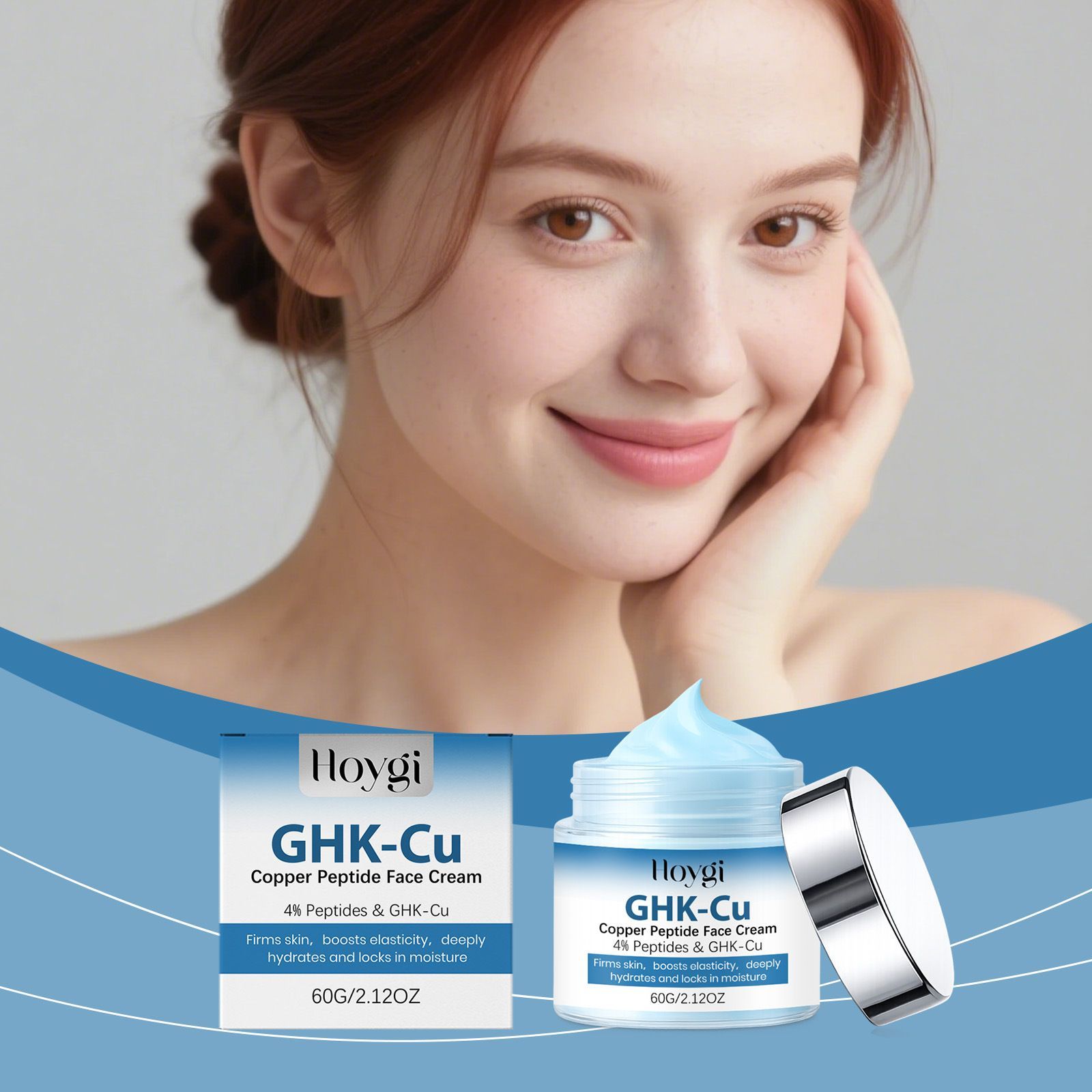 Hydrating Face Moisturizer Cream Lightweight Non-Greasy 60g
