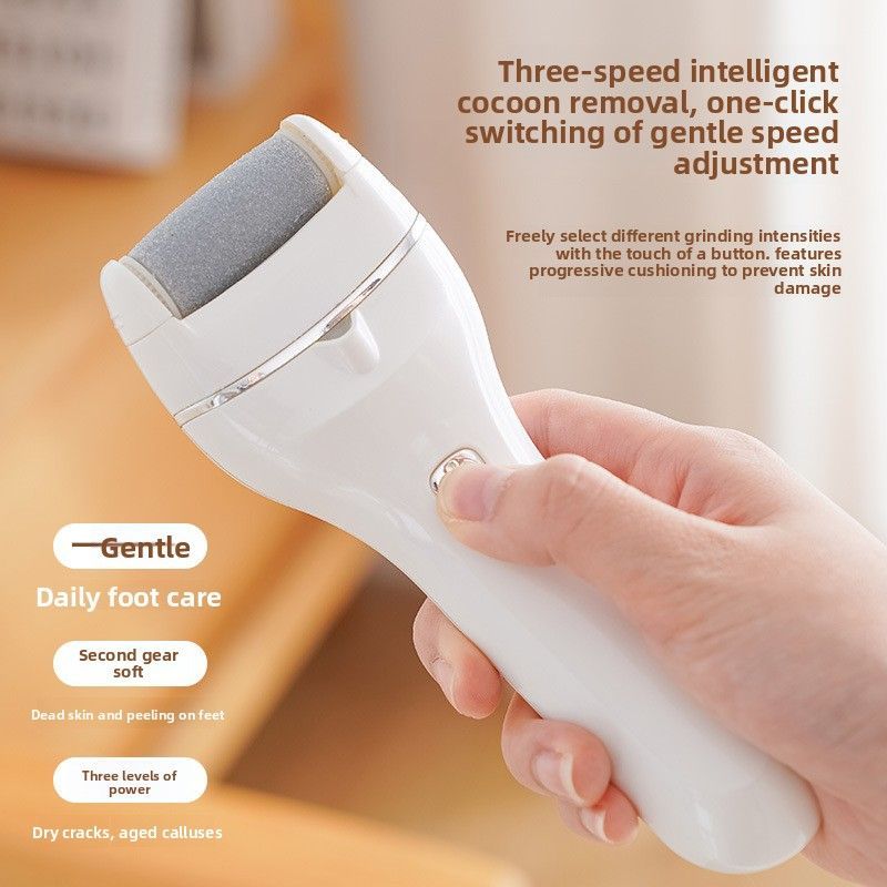 Rechargeable Electric Foot Callus Remover for Hard Calluses White