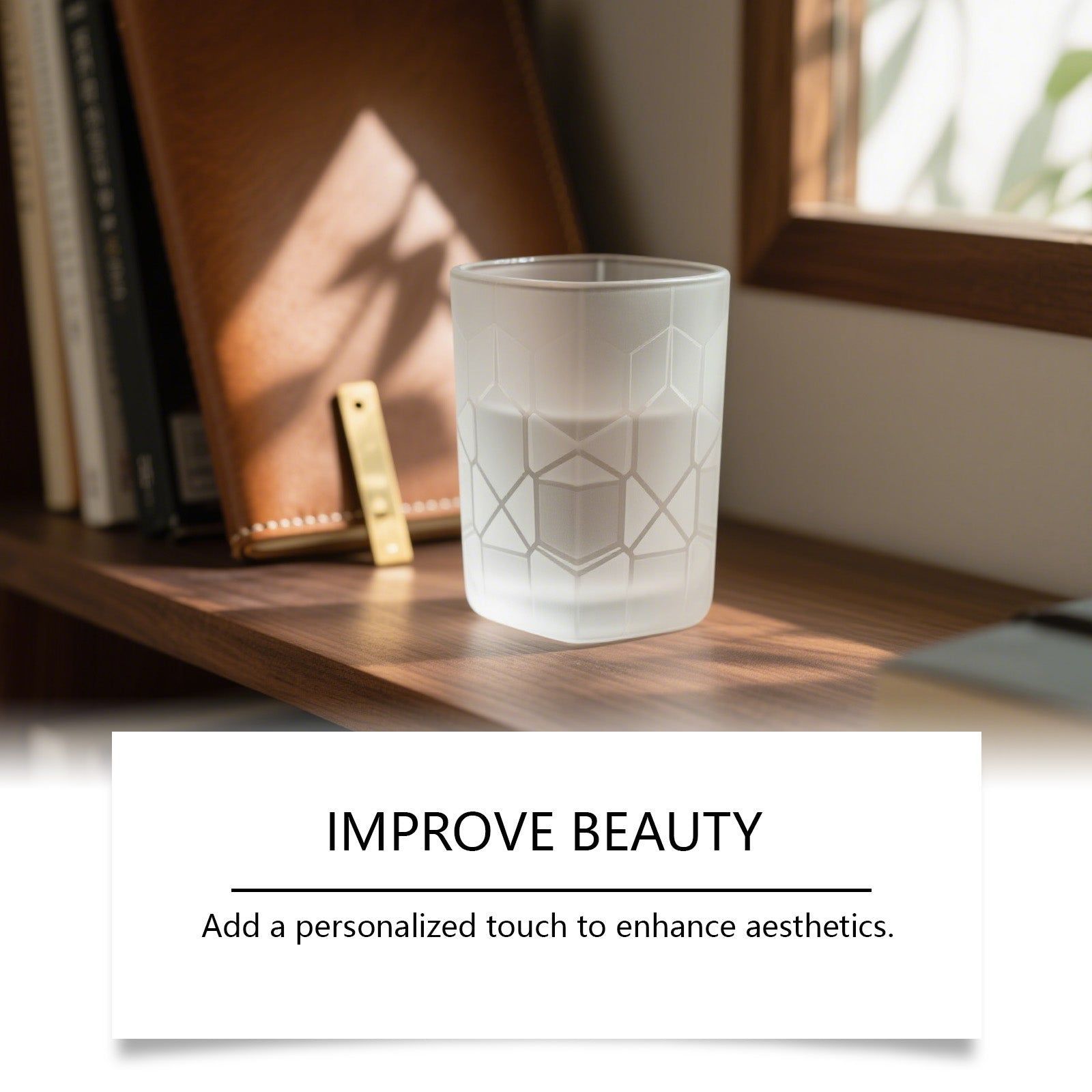 Create Stunning Frosted Etched Glass Art, Easy DIY Glass Etching Kit, Long-lasting Design ,1set