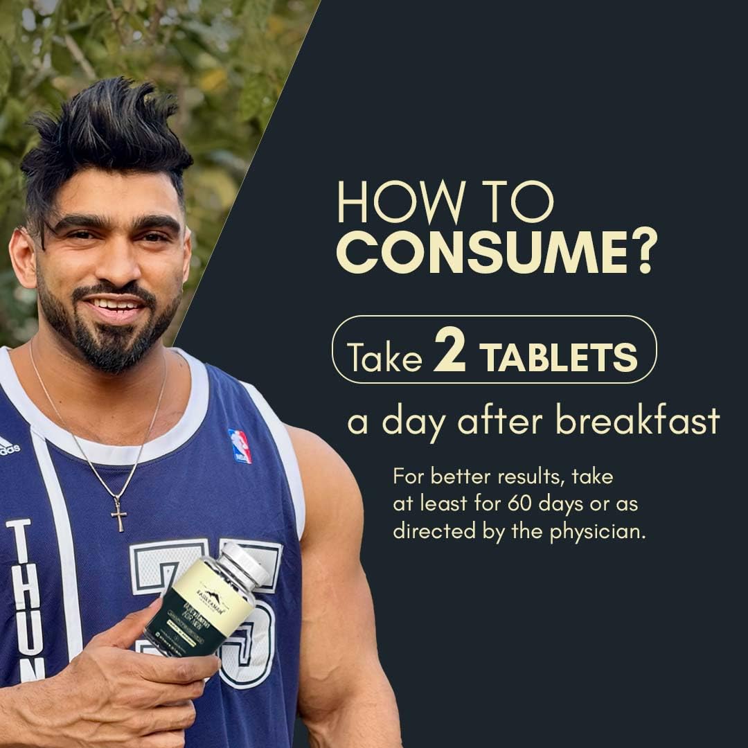 Rasayanam Multivitamin for Men 60 Tablets | 51 ingredients & 9 Blends For Overall Health