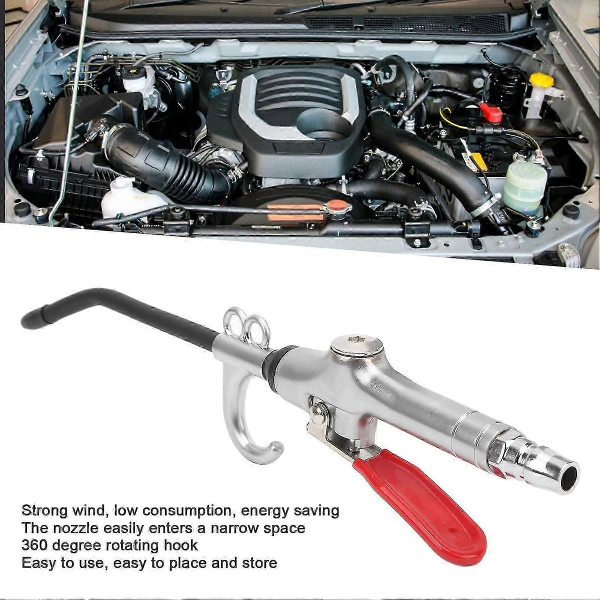 Car Air Dust Blow Gun Low Consumption Portable Good Sealing Performance Cleaning Tool