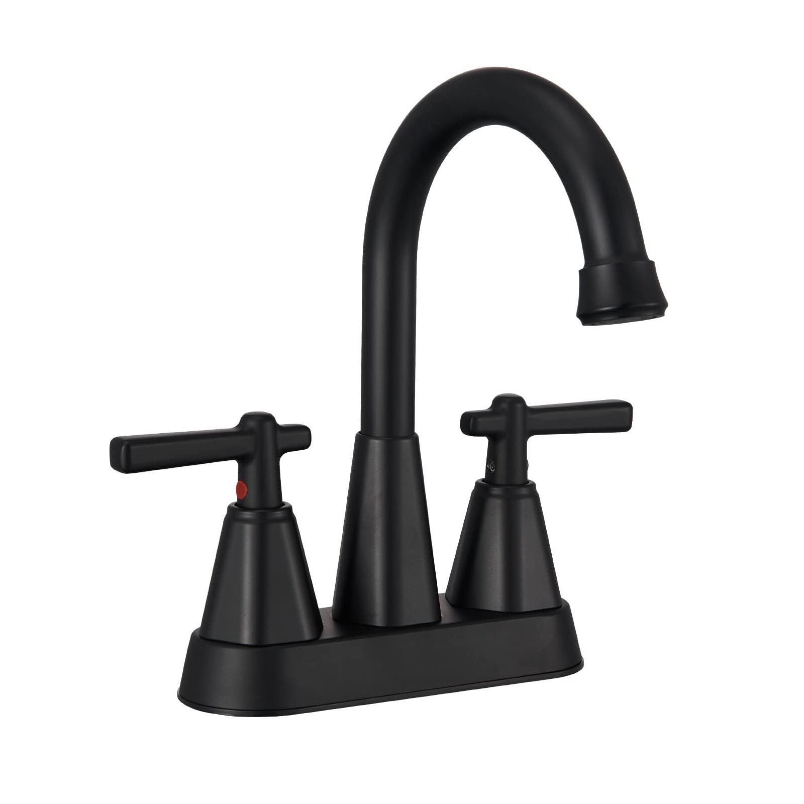 Dual Handle Bathroom Sink Faucet Black YH067