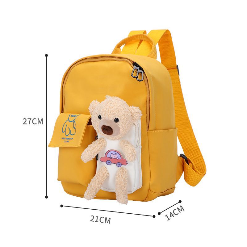 Bear School Bag Cartoon Animal Backpack Kindergarten Daypack Casual Laptop Backpack