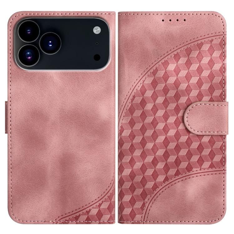 For iPhone 18 Pro Max / iPhone 17 Pro Max YX0060 Elephant Head Embossed Phone Leather Case with Lanyard