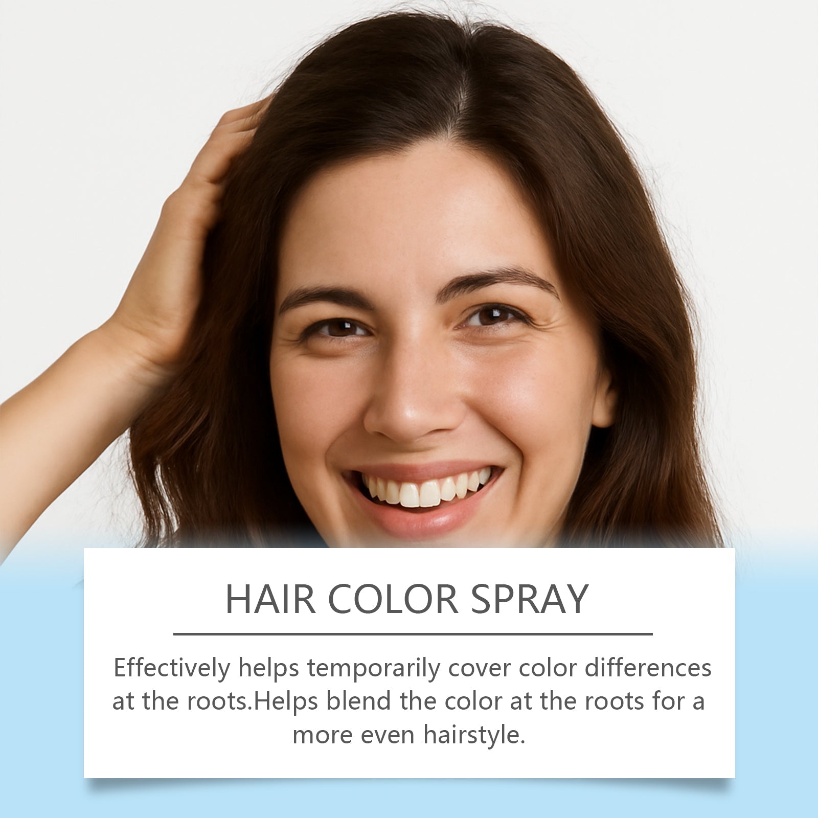 Complementary Color Spray Light Brown, Long-Lasting Root Cover, Easy & Natural ,75ml