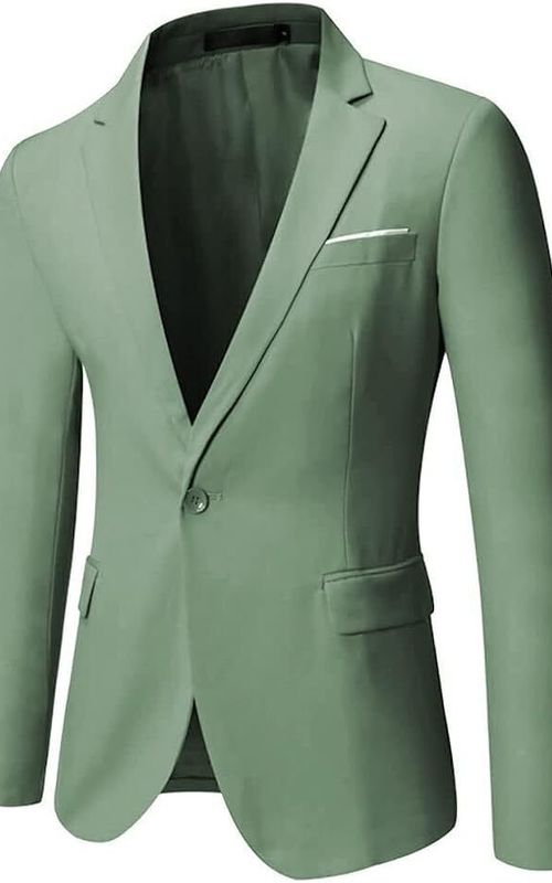Pastel Green Coat Pant Vest Tuxedo, Elegant Formal Attire for Weddings