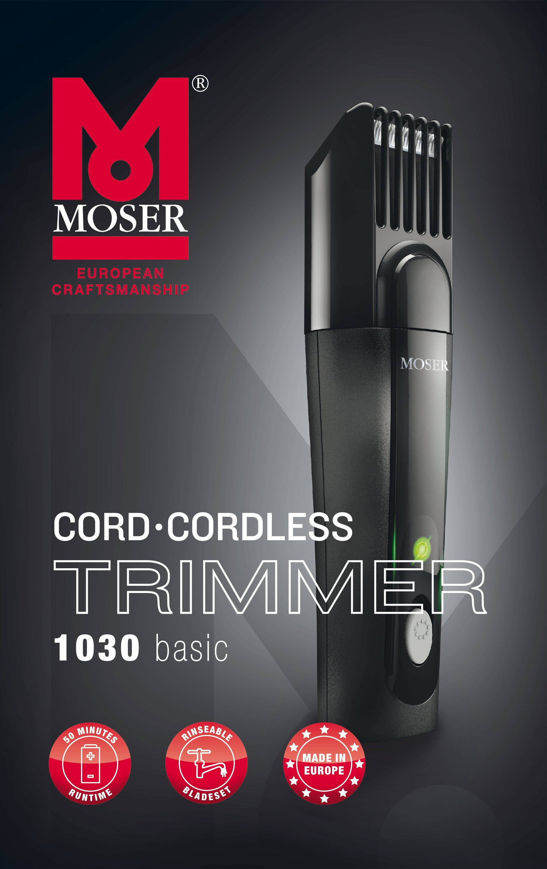 Moser 1030-0410 Peacock Beard Trimmer
