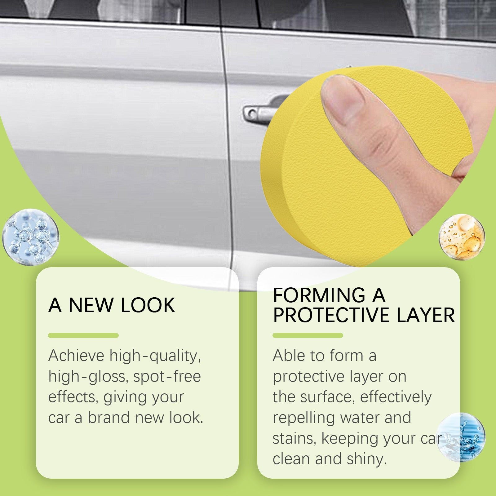 Car Cleaning Gloss Spray, Anti-Fouling, Interior & Exterior Shine, Easy Repair ,237ml