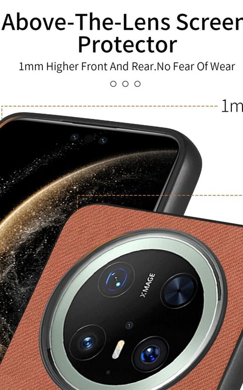 Twill Fabric Leather Phone Case For Huawei Mate 70 Pro+