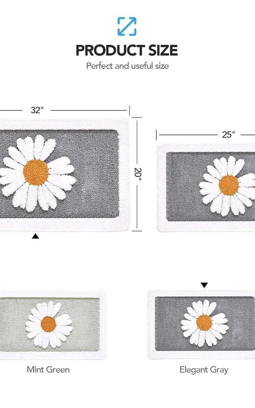 AIESY® Beautiful Luxury Ultra Soft Microfiber Shaggy Bath Mats