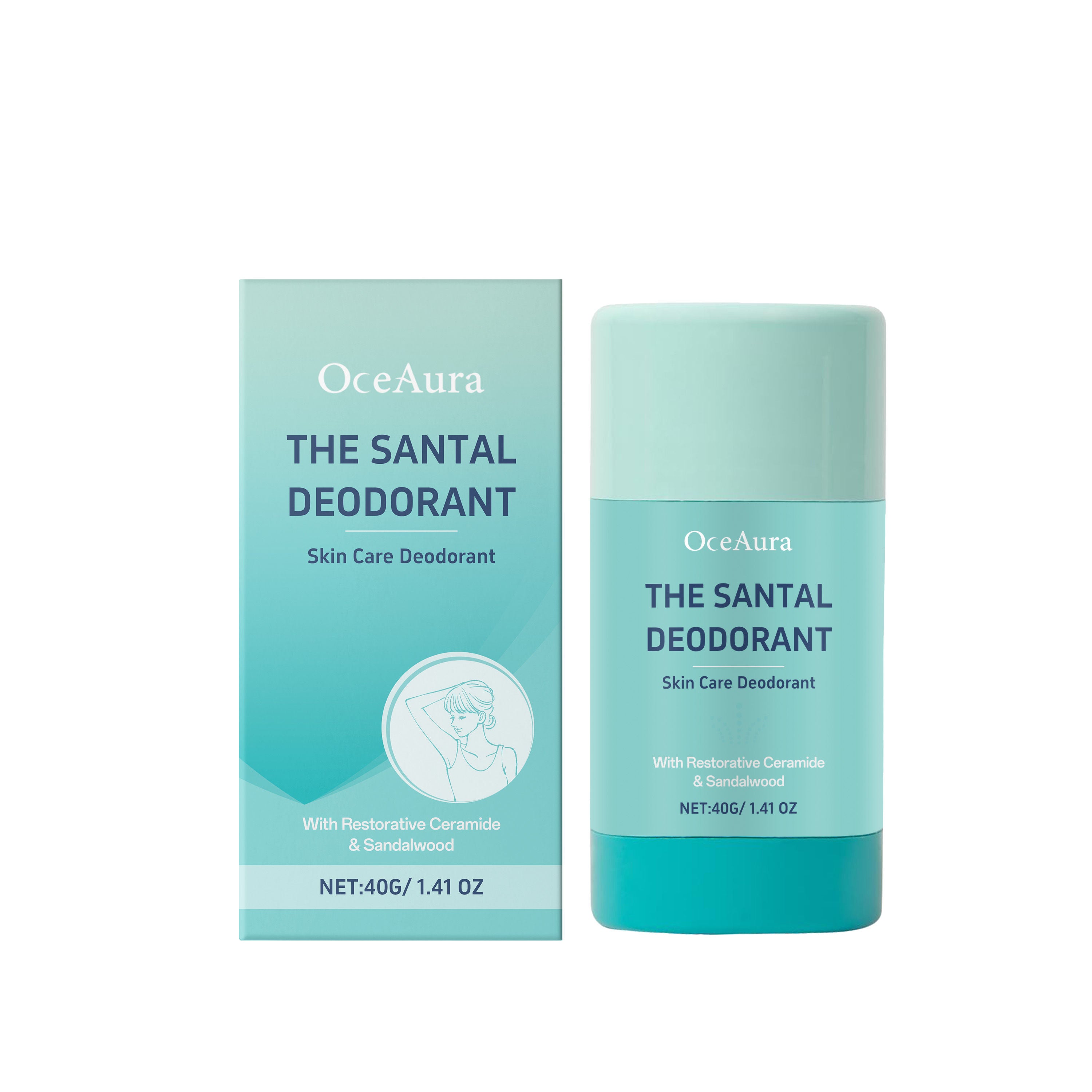 Body Cleansing Bar, Moisturizes and Deodorizes with Sandalwood Fragrance ,40g
