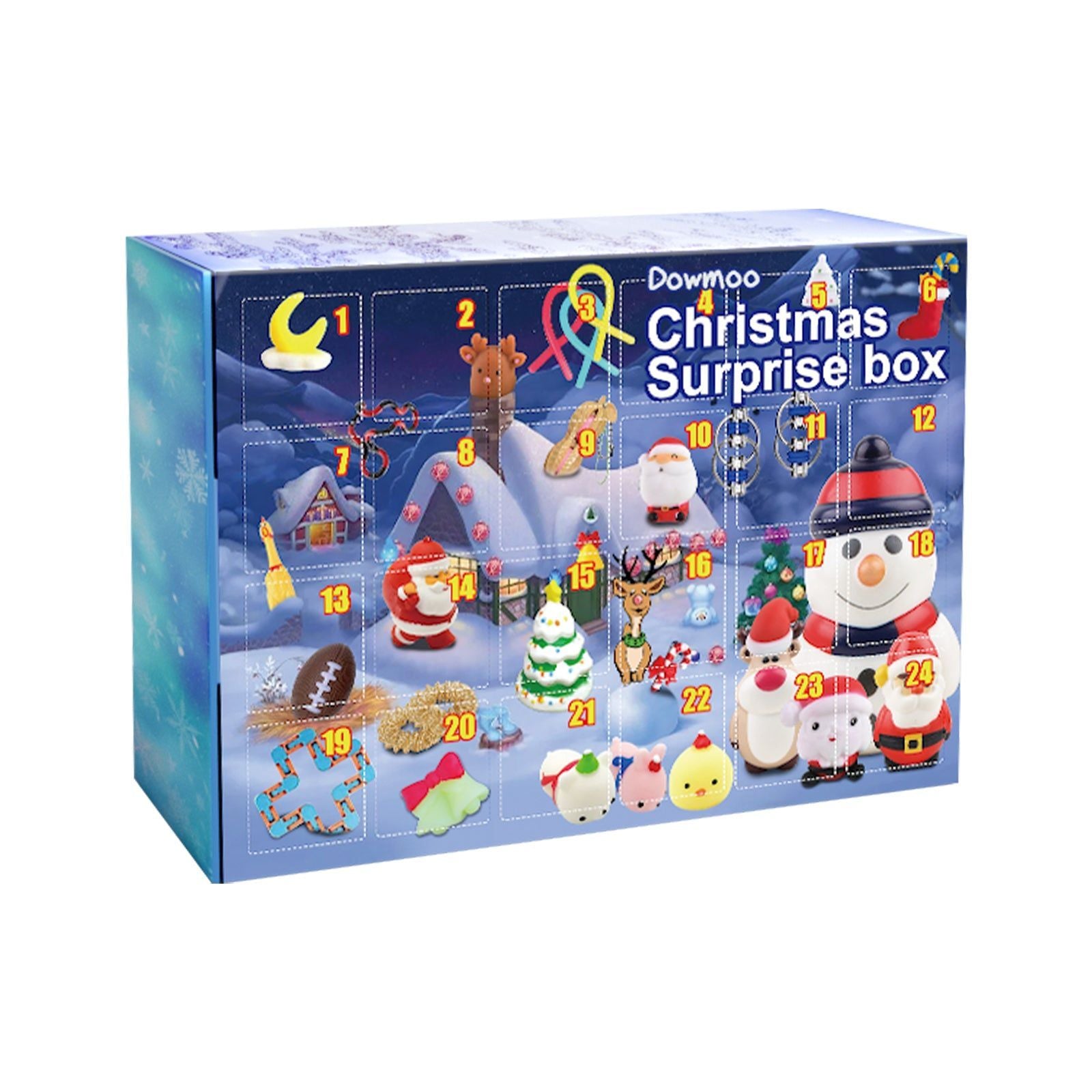 Christmas Surprise Blind Box, Fun Holiday Gifts, Stress Relief Toys, Festive Celebration ,24 frames
