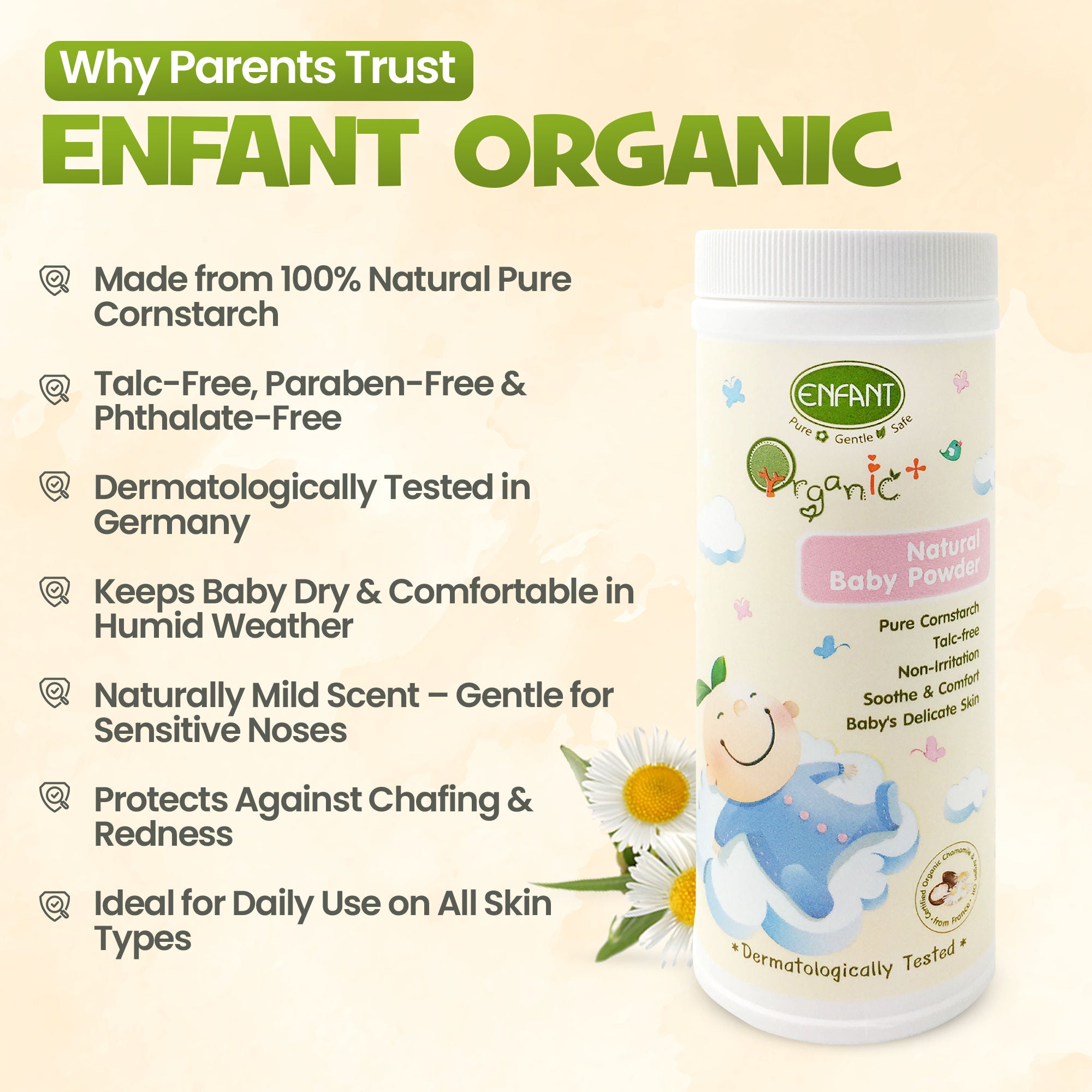ENFANT Organic Plus Baby Powder