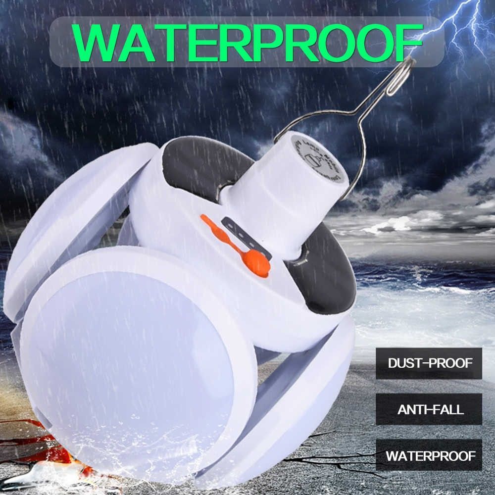 Folding Football Light Solar Emergency Football Lights Rechargable Waterproof