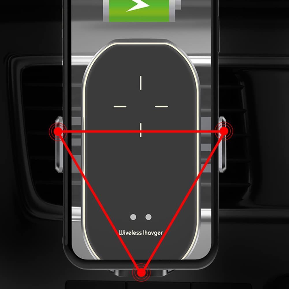 Car Wireless Charger Automatic Clamping Car Phone Holder With Infrared Induction