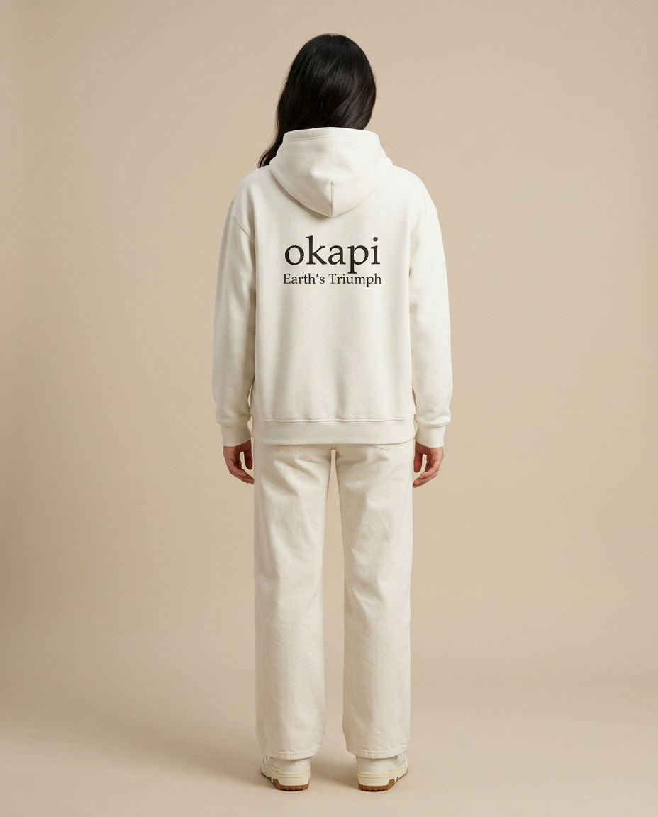 Okapi White Canopy Hoodie