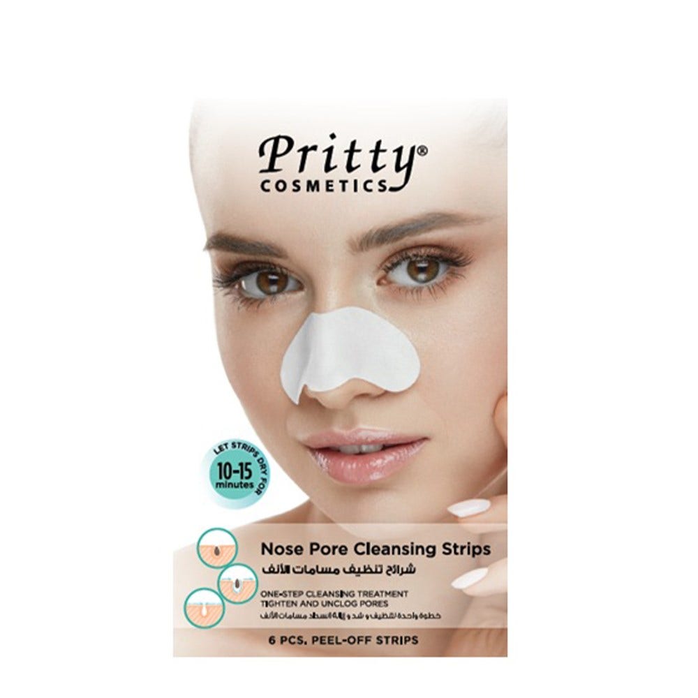 Pritty Nose Pore Cleansing Strips, Regular, 6pcs, Pack