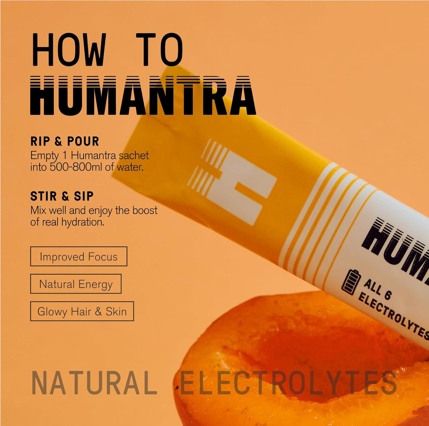 Humantra Electrolyte Apricot 70g