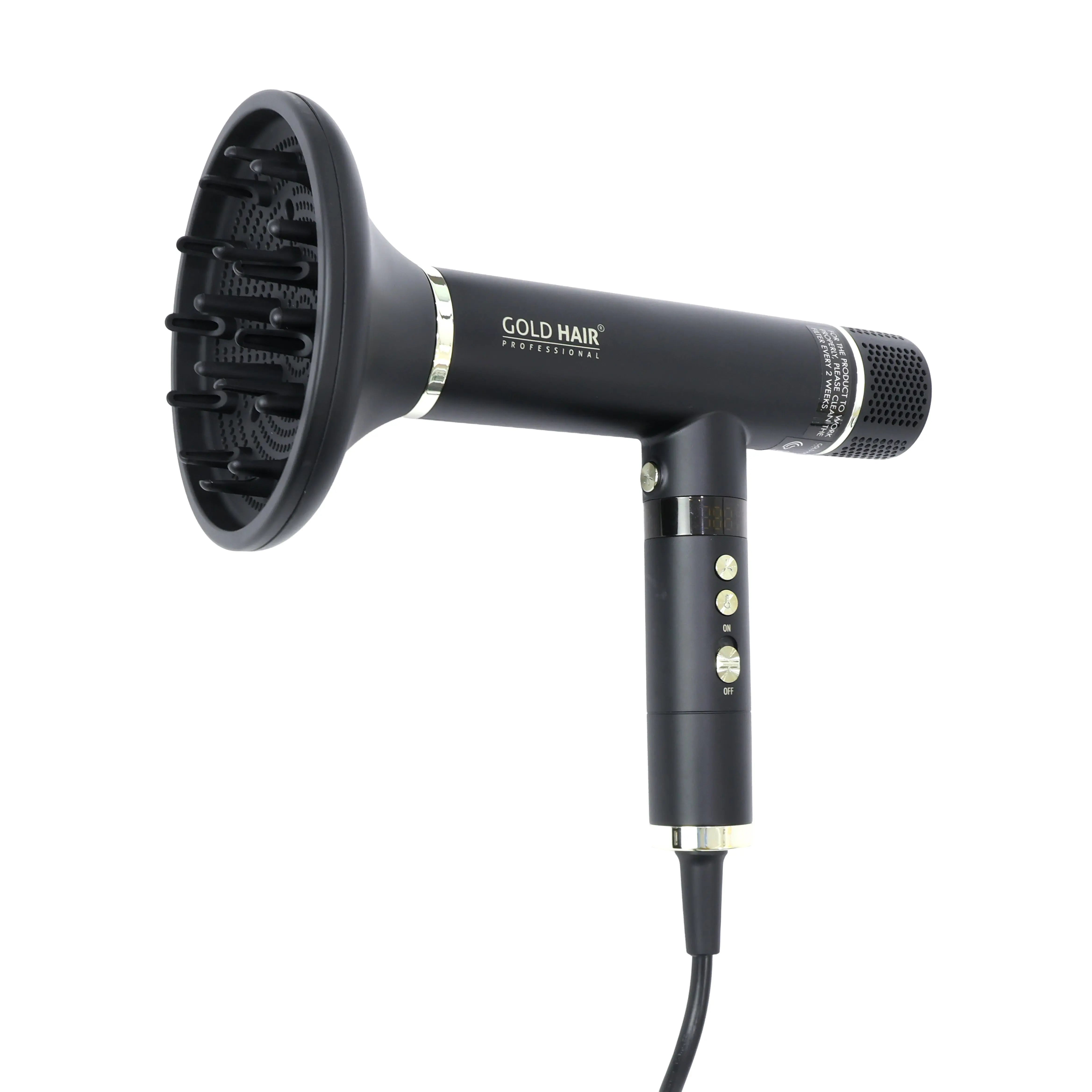 مجفف شعر «Gold Hair Professional Master» بقوة 2600 واط، من فئة صالونات التجميل