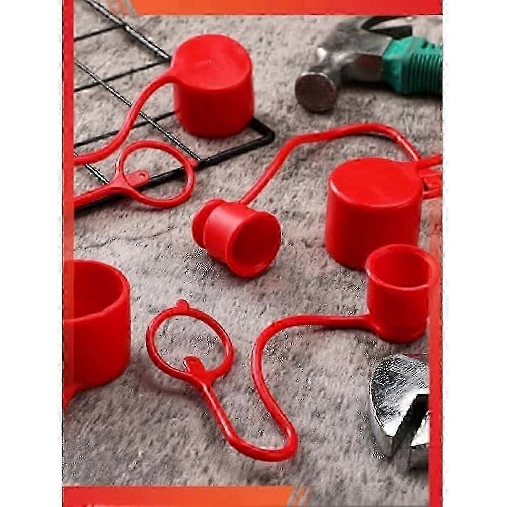 4 Sets Hydraulic Coupler Dust Cap and Plug Covers