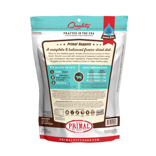 Primal Feline Chicken & Salmon Freeze-Dried Formula 5.5oz