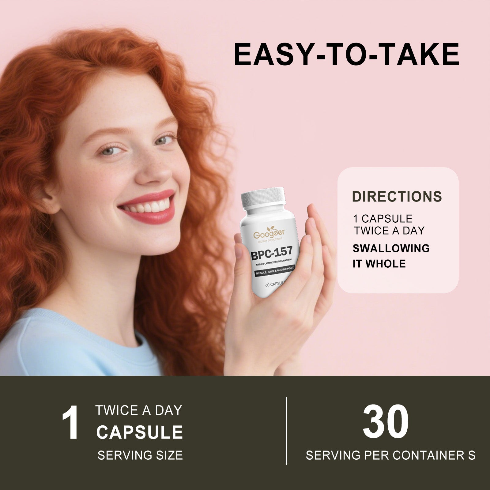 Boost Your Body Care, Support Joints, Gut, and Muscle Recovery Naturally ,60 capsules