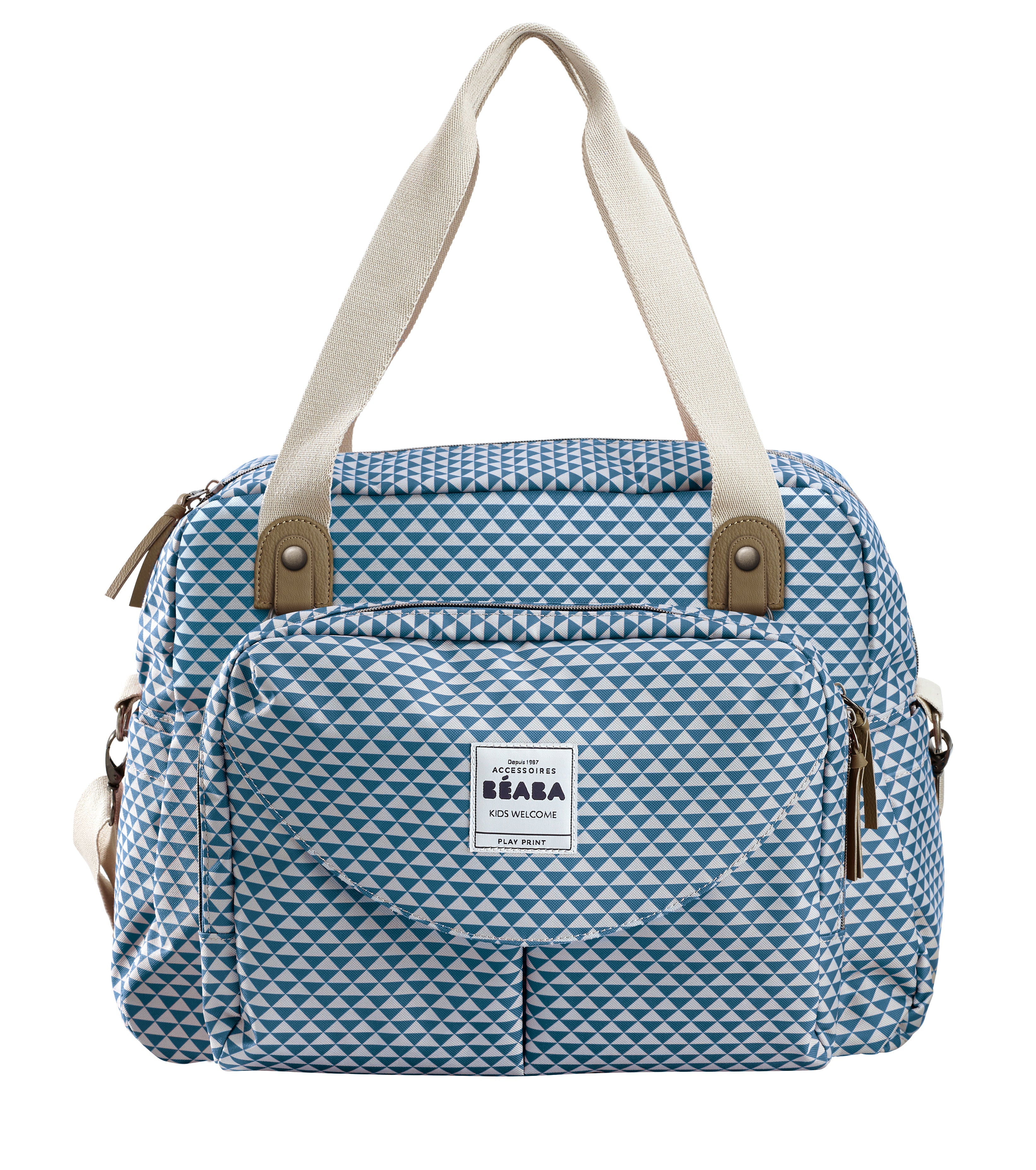 BÉABA Geneva II Changing Bag — Play Print Blue