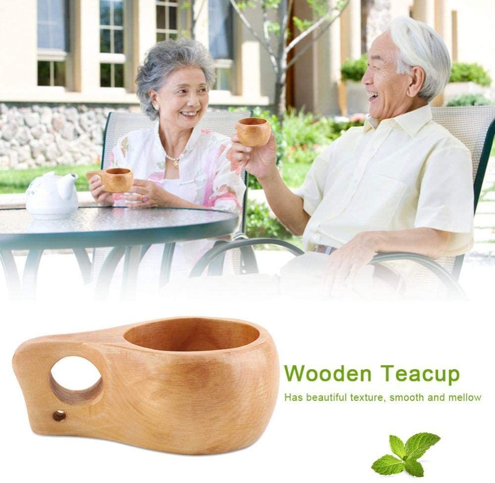 Novelty Wooden Camp Mug Wood Tableware Coffee Tea Mug Drinking Cup