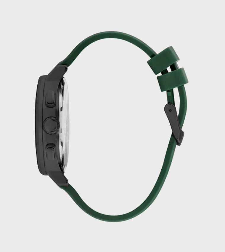 Beverly Hills Polo Club Men’s Multi-Function Watch, Green Dial, Silicone Strap, Quartz, 50M Water Resistant, BP3211X.377