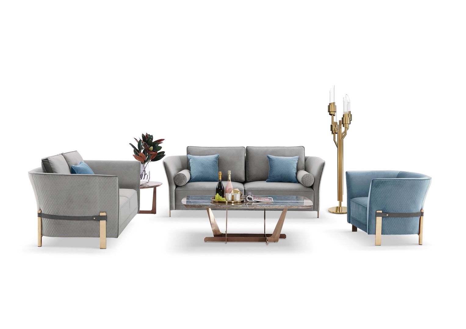 Gray Living Room Set #E1875-1