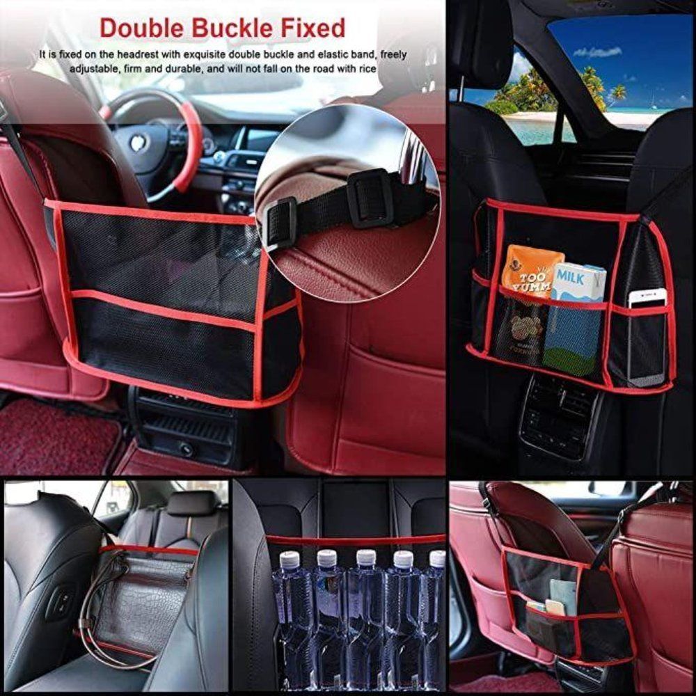 Mesh Car Backseat Organizer Net Pocket Handbag Holder Storage Pouch Between Seats