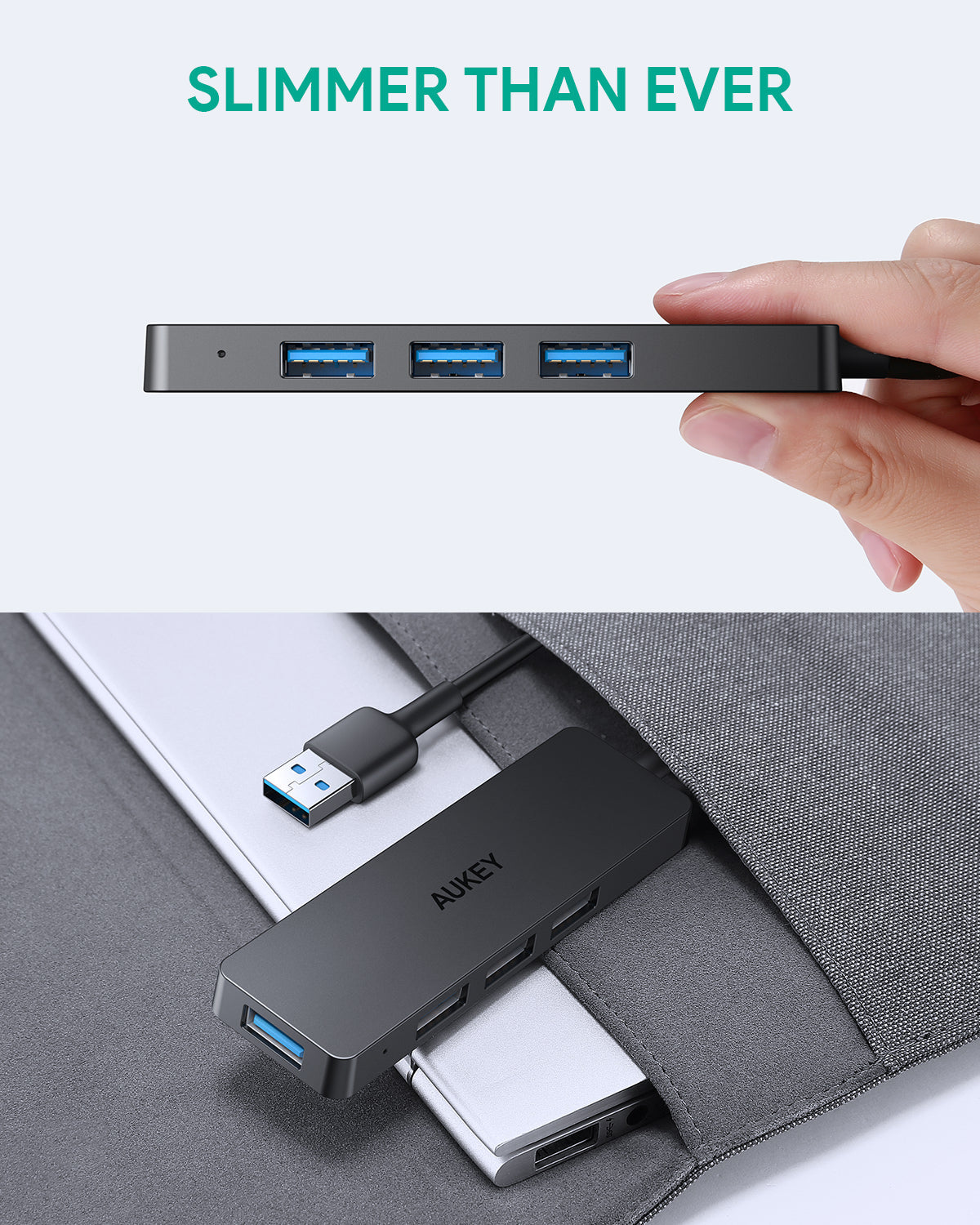 Aukey CB-H37 USB-A to 4-port USB3.0 A Hub